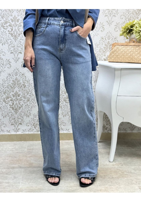 Vaquero denim basic wide leg