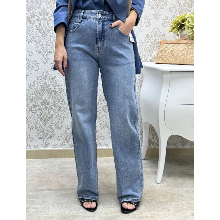 Vaquero denim basic wide leg