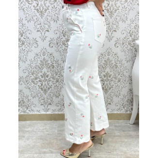 Vaquero tulipanes blanco