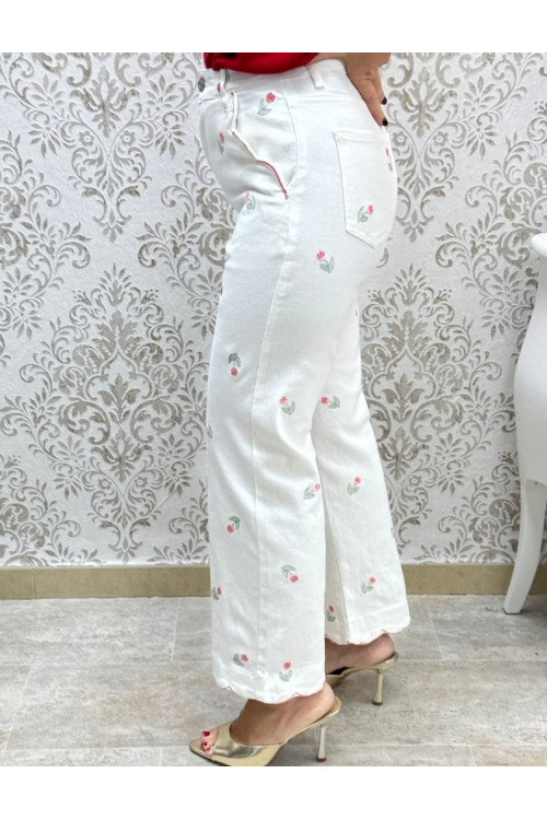 Vaquero tulipanes blanco