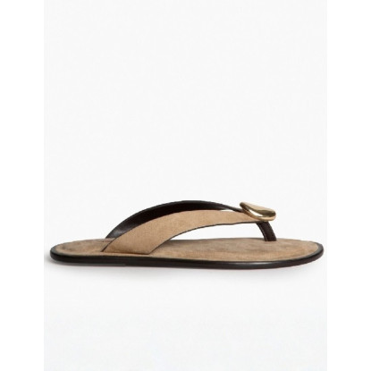 Sandalia dedo abalorio arena