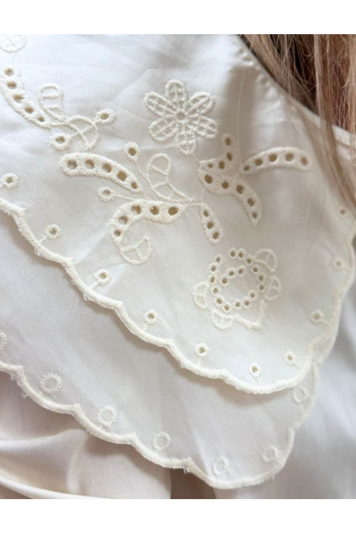 Camisa babero brocado