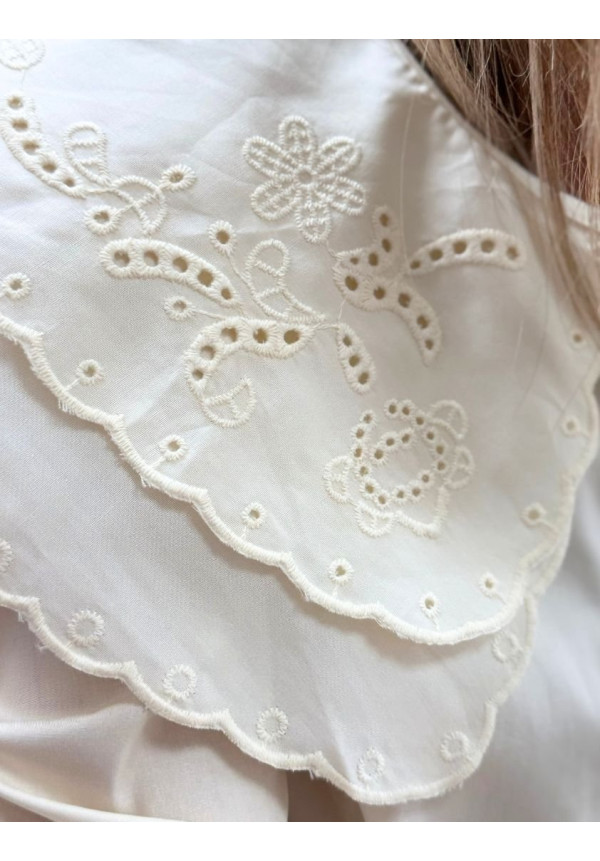 Camisa babero brocado