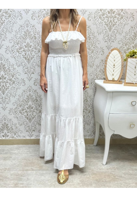 Vestido tirantes fruncido