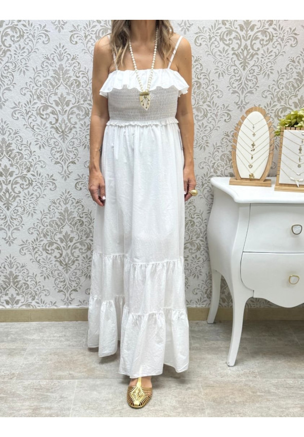 Vestido tirantes fruncido