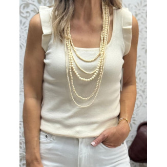 Top punto sisa encaje