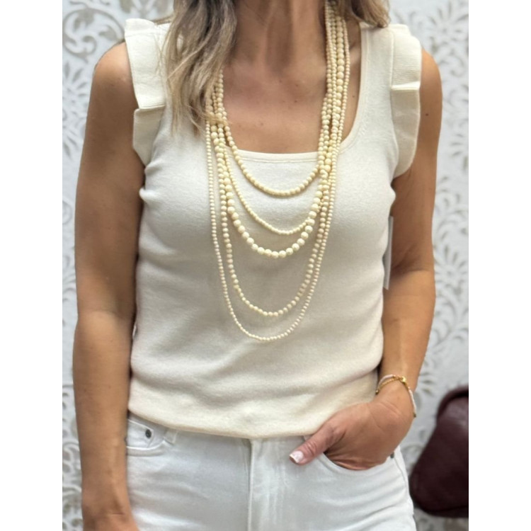 Top punto sisa encaje