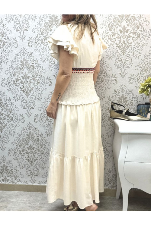 Vestido bordado Perú