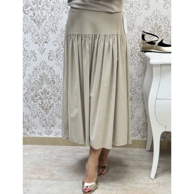 Falda pana fina canesú 