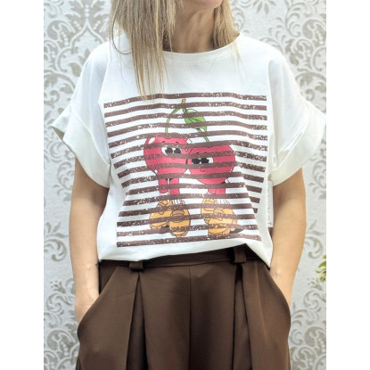 Camiseta manga vuelta diseño