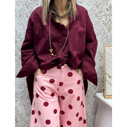 Camisa over volante Camisa over volante