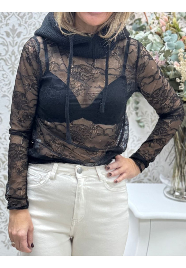 Camiseta M-L encaje 