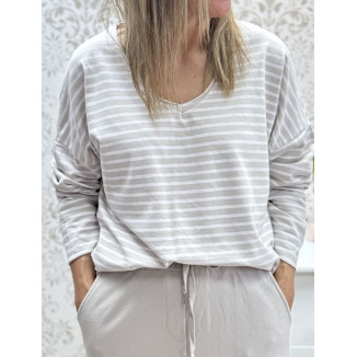 Camiseta m-l rayas pico