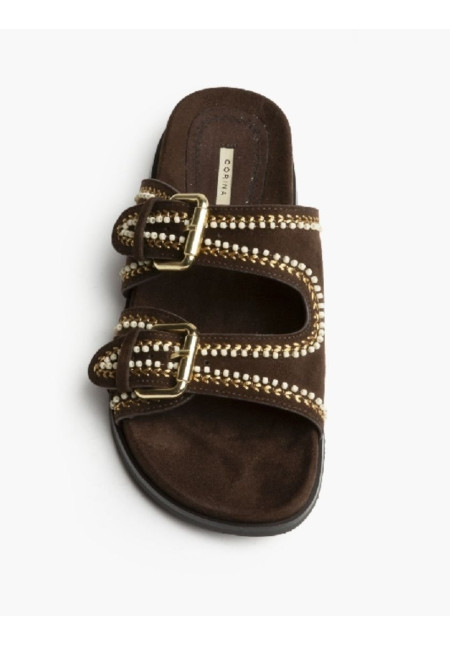 Sandalia tiras Mikonos choco