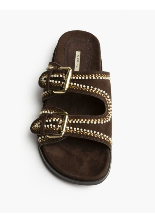 Sandalia tiras Mikonos choco