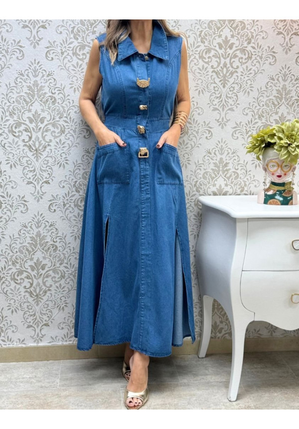 Vestido denim sentidos 