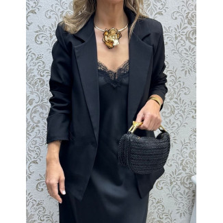 Blazer básica negra