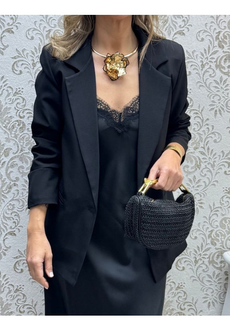 Blazer básica negra