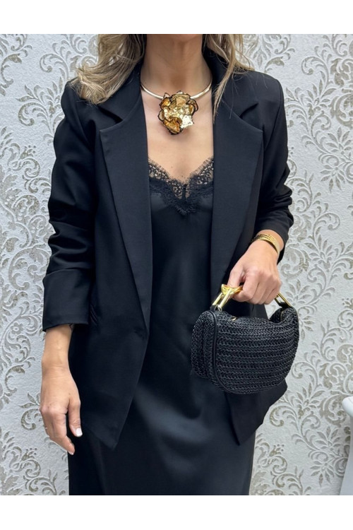 Blazer básica negra