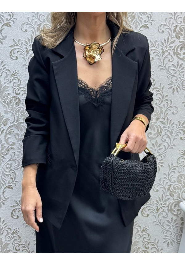 Blazer básica negra