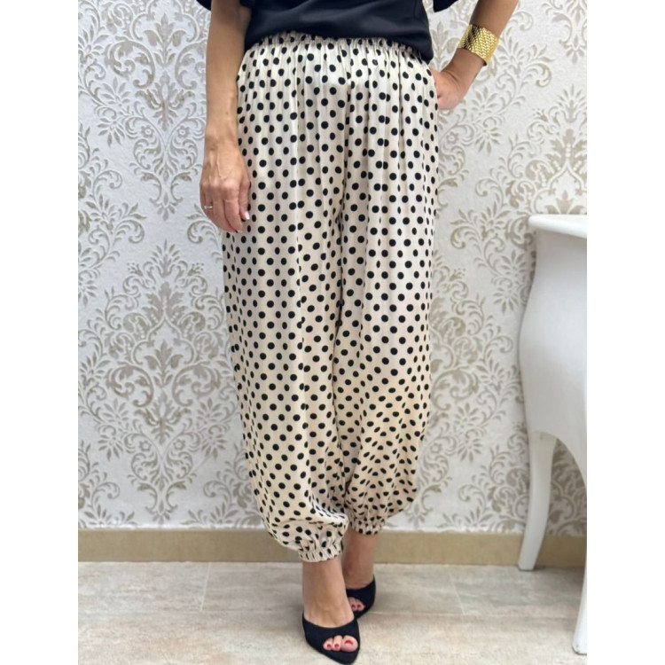 pant cogido lunar satén