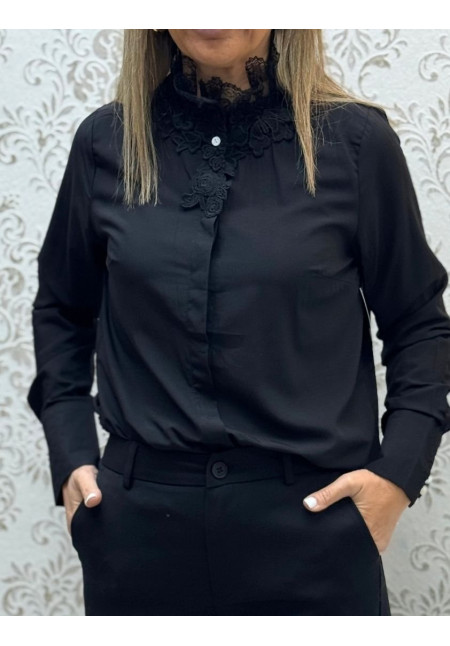 Camisa Adams negra