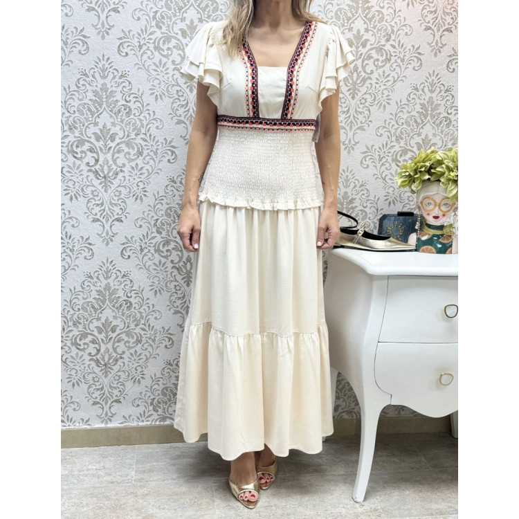 Vestido bordado Perú