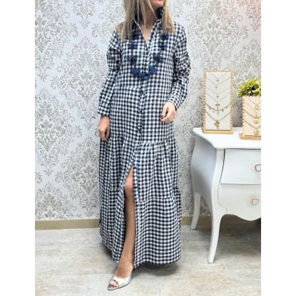 Camisero vichy marino