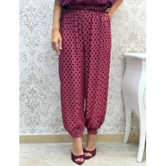 pant cogido lunar satén