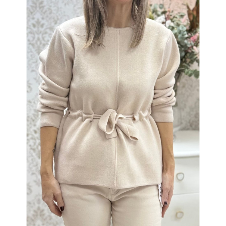 Jersey cintura fruncida