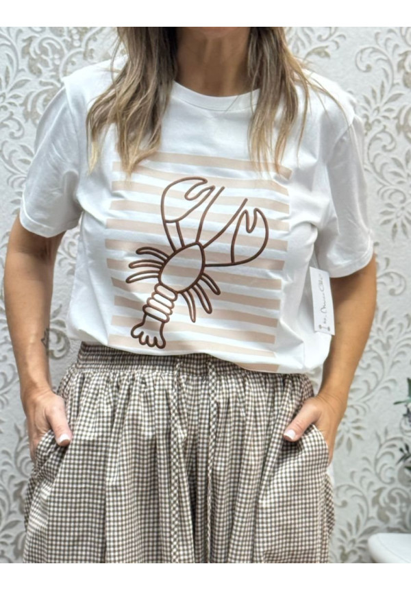 Camiseta basic langosta
