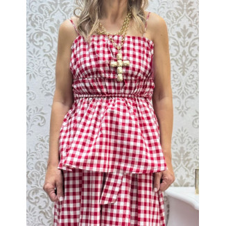 Top tirantes vichy cuenca rojo 