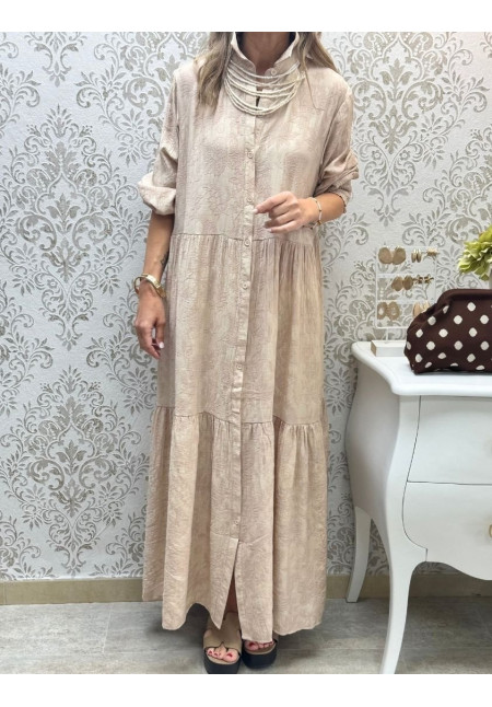 Camisero brocado Beige