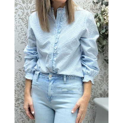 Camisa celeste cuadritos Camisa celeste cuadritos