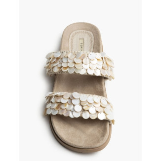 Sandalia tiras nacar