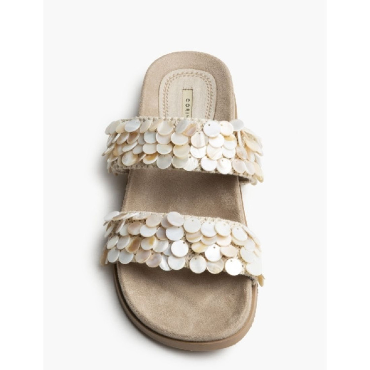 Sandalia tiras nacar