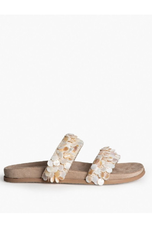 Sandalia tiras nacar