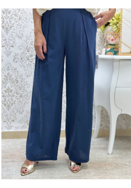 Pantalón lino pinza