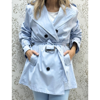 Gabardina celeste 