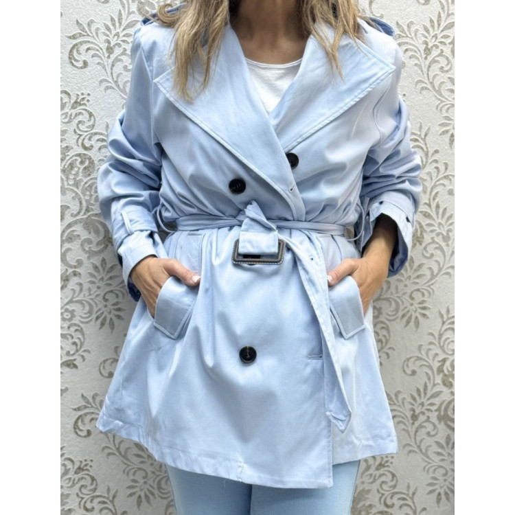Gabardina celeste 