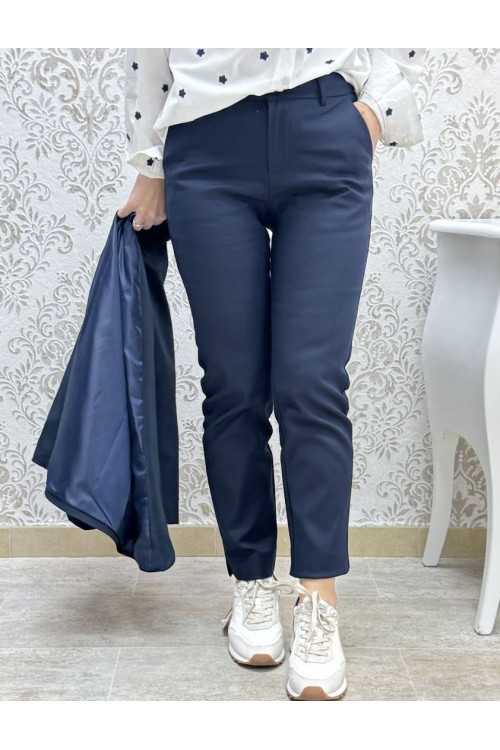 pantalon chino pitillo marino