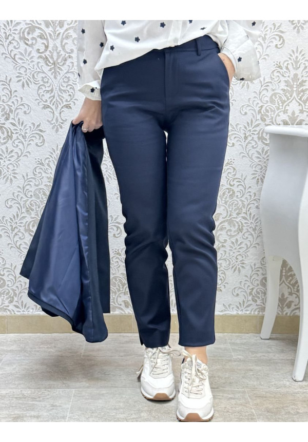 pantalon chino pitillo marino