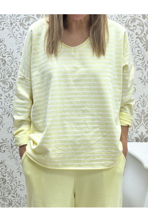 Camiseta m-l rayas pico