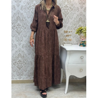 Camisero brocado marrón