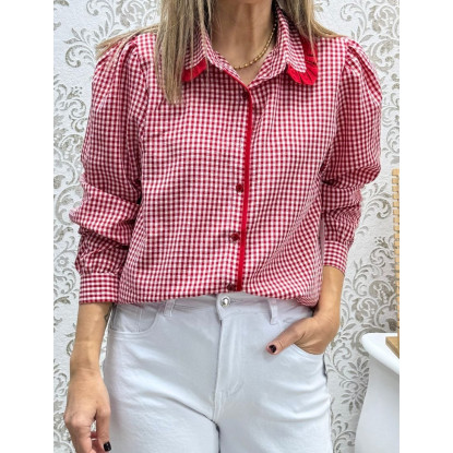Camisa vichy roja filo