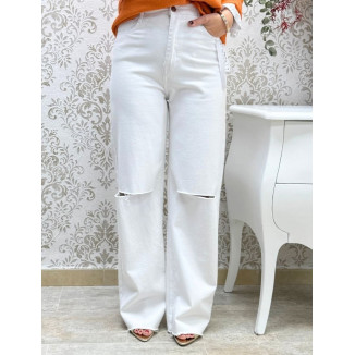 Vaquero rajas blanco.