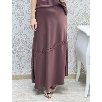 Falda mix satén maquillaje