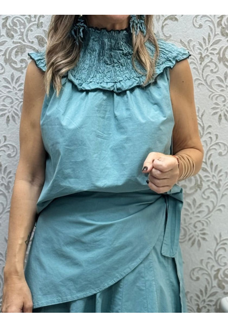Blusa babero fruncido colors
