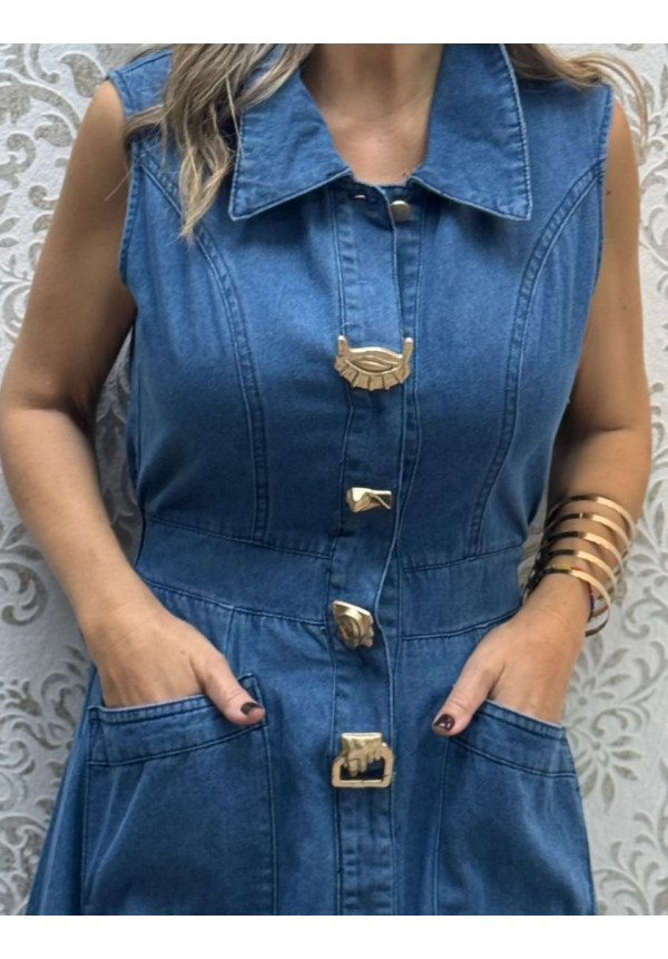 Vestido denim sentidos 