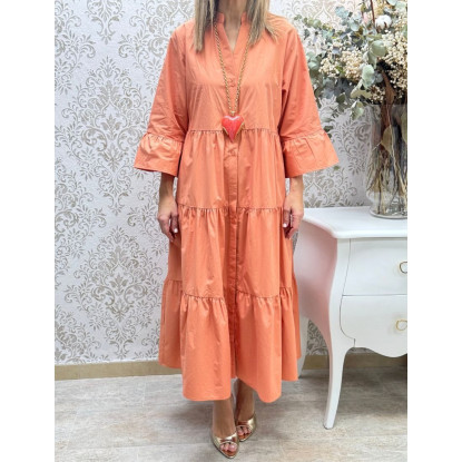 Vestido Eva mandarina